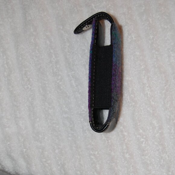 Harris Tweed Hand Woven in the Outer Hebrides Small Case W/Snap Closure - Picture 7 of 9